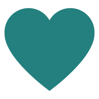 Heart Decal (Turquoise)